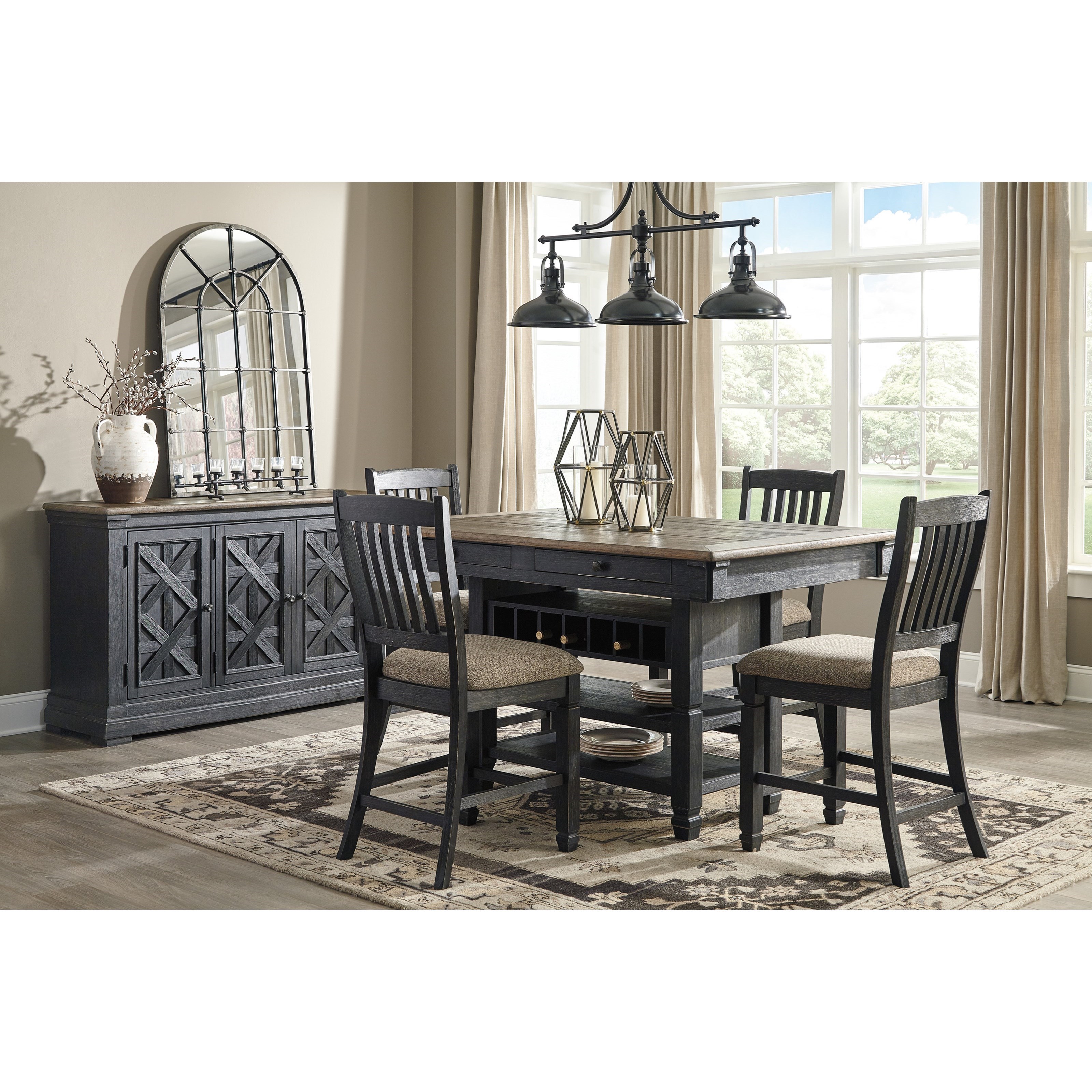 Tyler creek counter clearance height dining room table